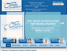 Tablet Screenshot of obesitynj.com